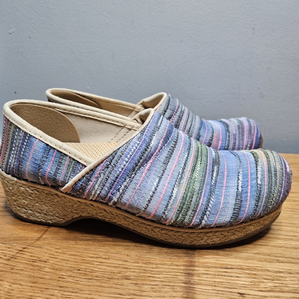 Dansko Jute Pro Professional Woven Vegan Clogs Shoes nursing size 37 or 7 - Picture 4 of 8